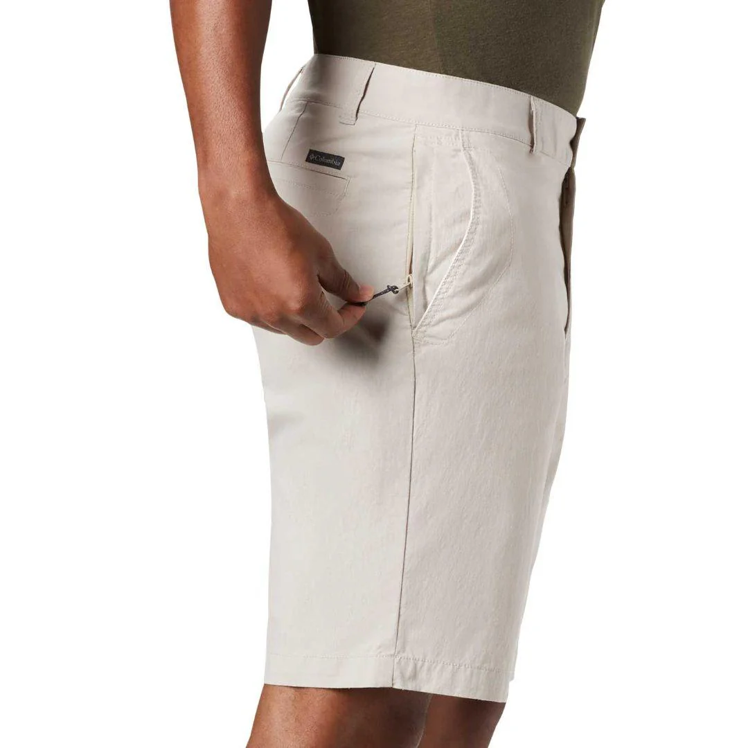 Columbia Men Beige Outdoor Elements Chambray Short - Image 4