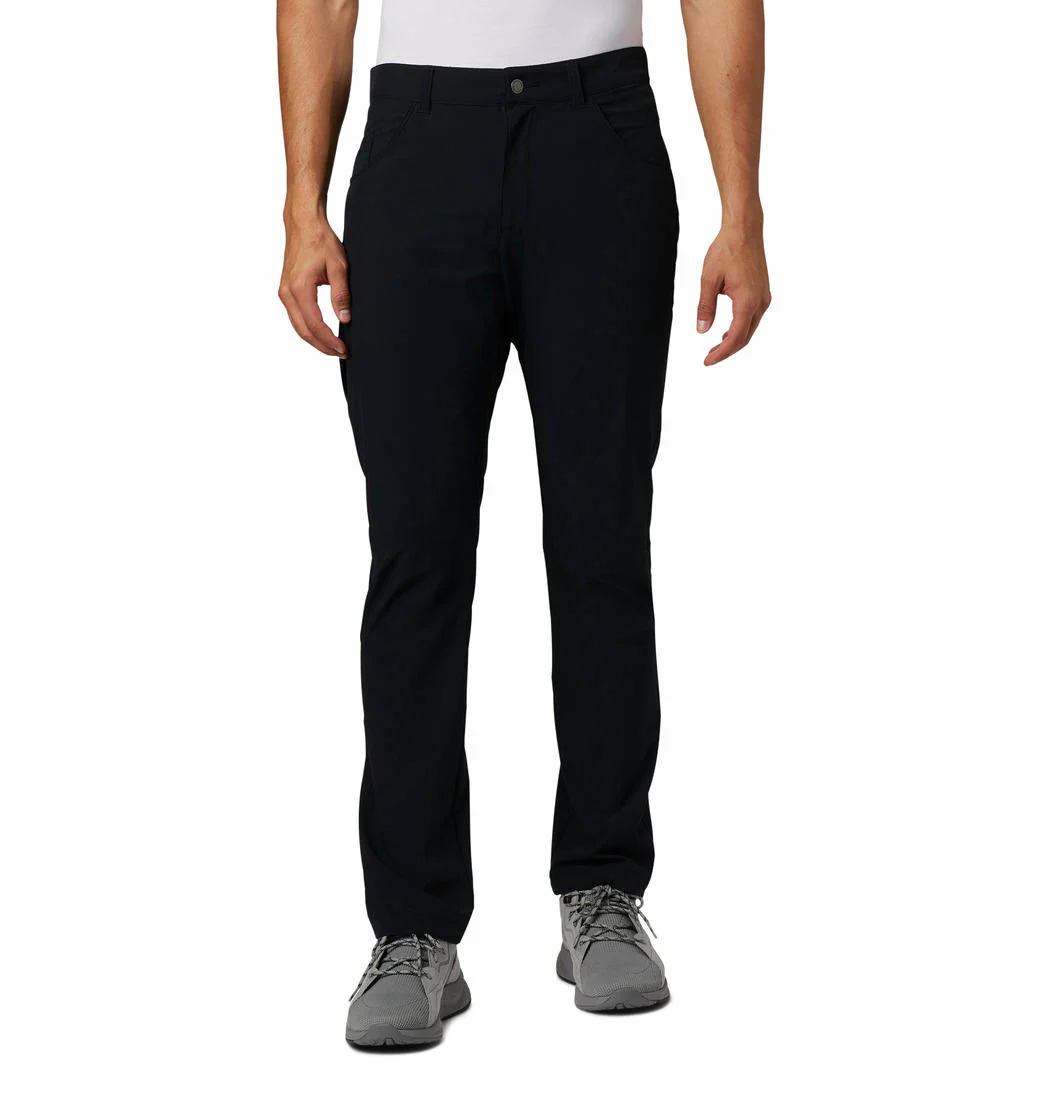 Columbia Men Black Outdoor Elements Stretch Pant (Sun Protection)