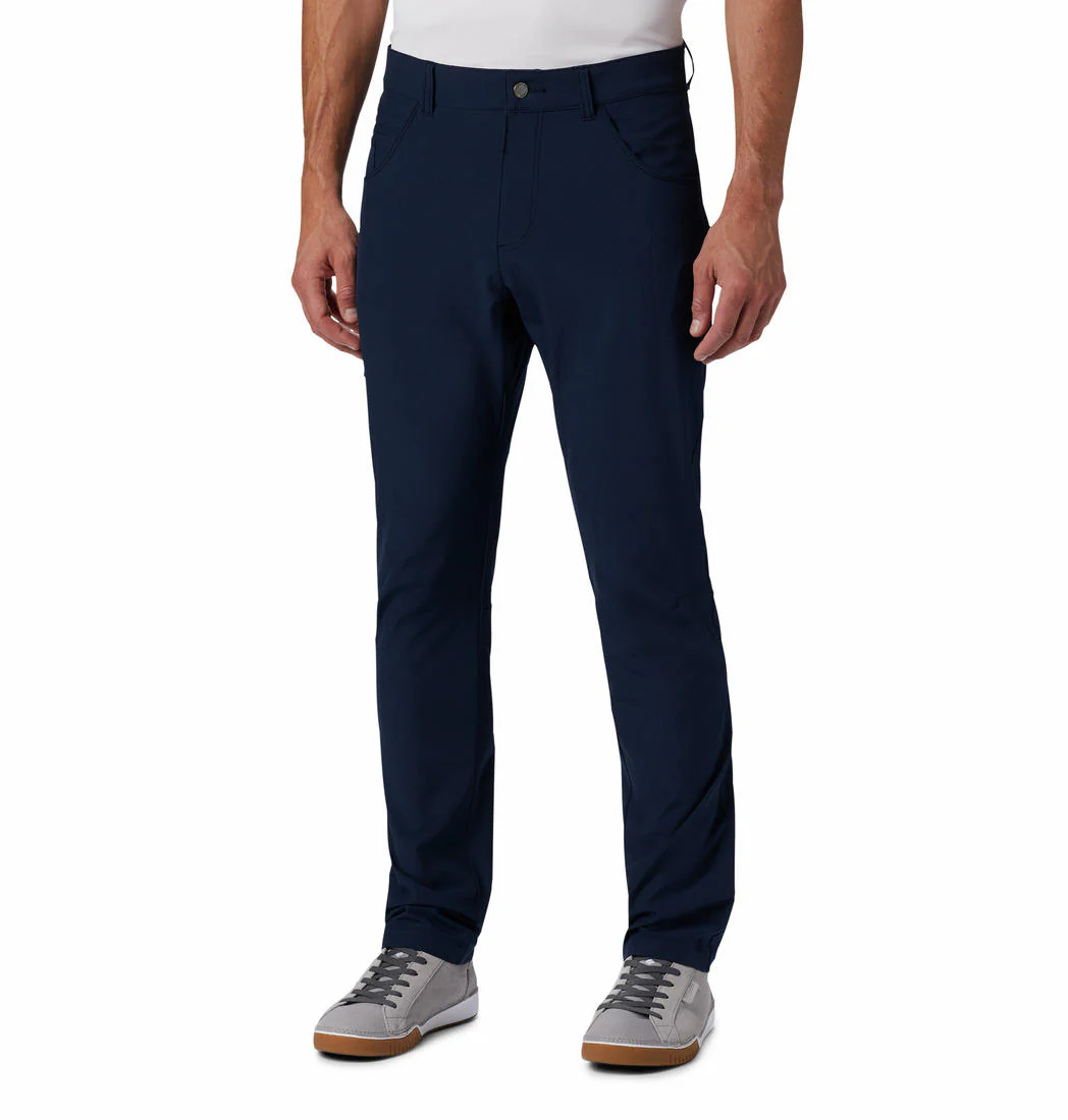 Columbia Men Blue Outdoor Elements Stretch Pant (Sun Protection)