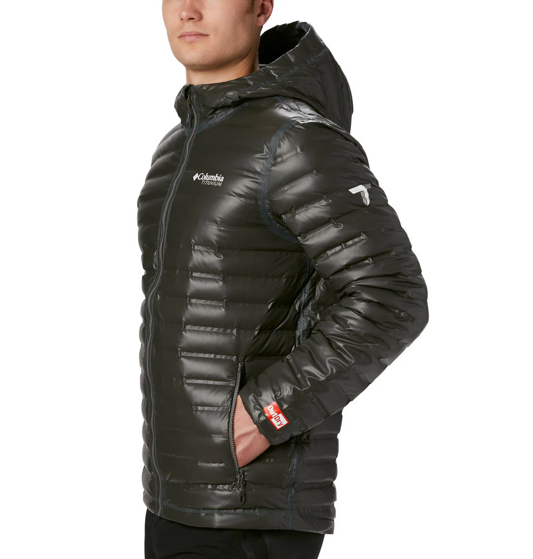 Columbia Men Black OutDry Ex Gold Down Hooded Jkt - Image 4