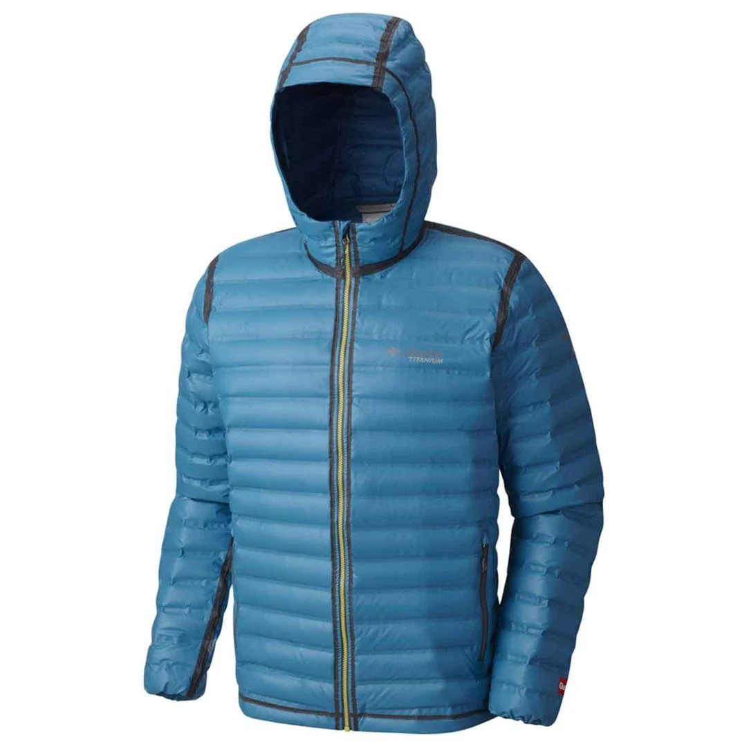 Columbia Men Blue OutDry Ex Gold Down Hooded Jkt - Image 2