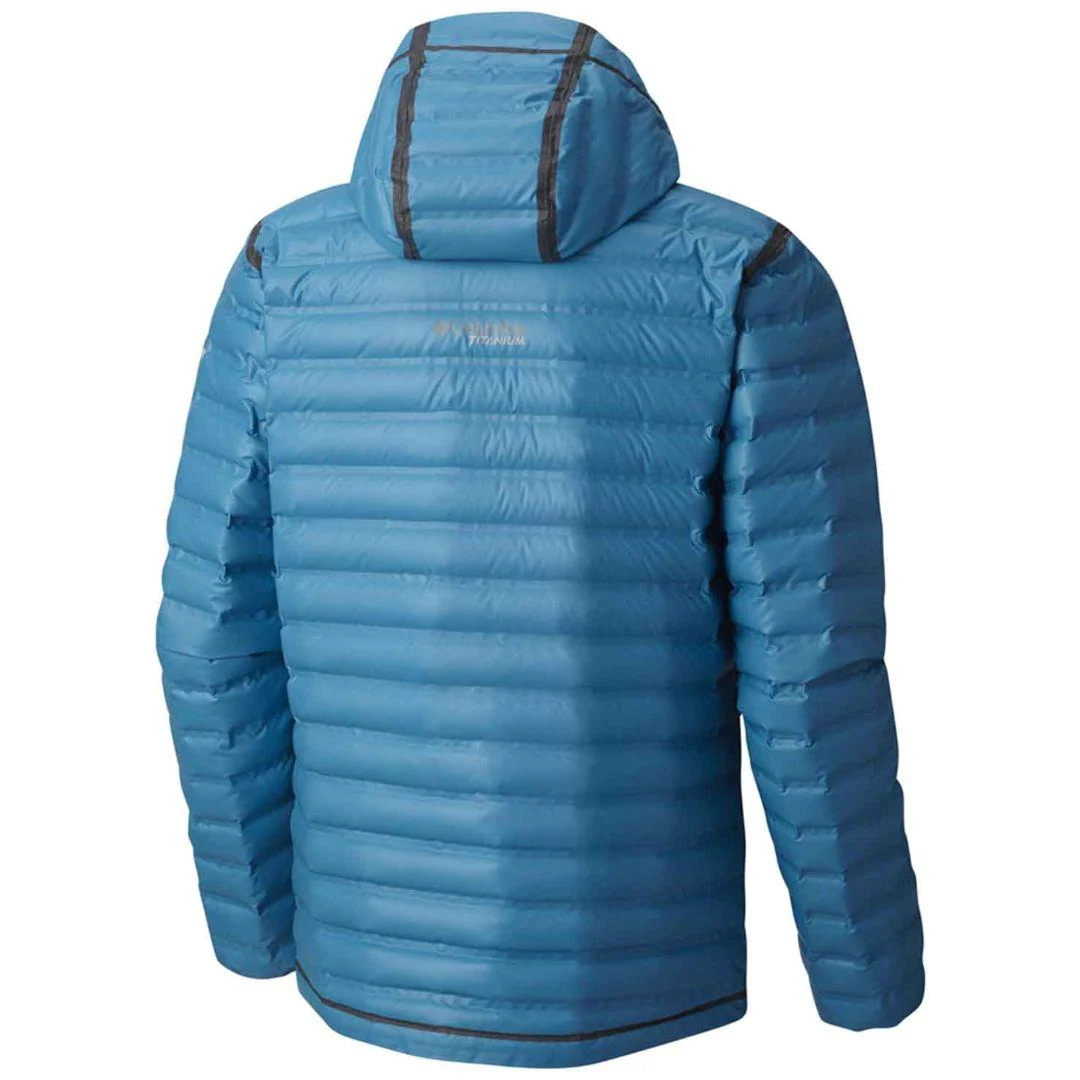 Columbia Men Blue OutDry Ex Gold Down Hooded Jkt - Image 3