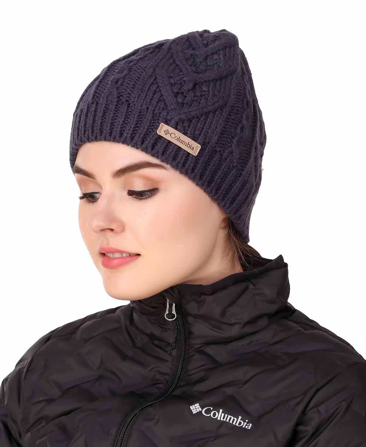 Columbia Unisex Navy Blue Parallel Peak II Beanie - Image 4