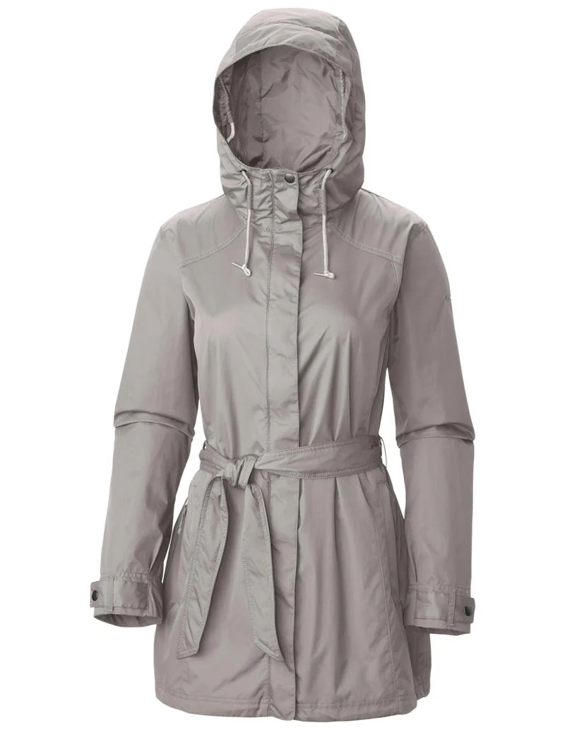 Columbia Women Grey Pardon My Trench Rain Jacket - Image 3