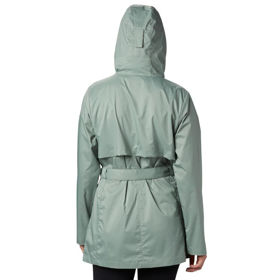 Columbia Women Green Pardon My Trench Rain Jacket - Image 5