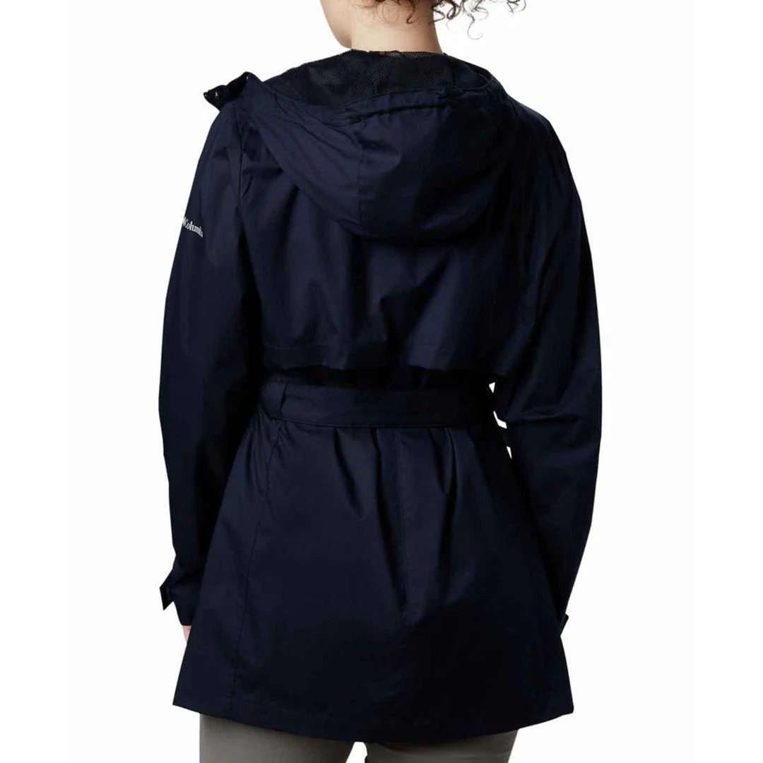 Columbia Women Navy Blue Pardon My Trench Rain Jacket - Image 2