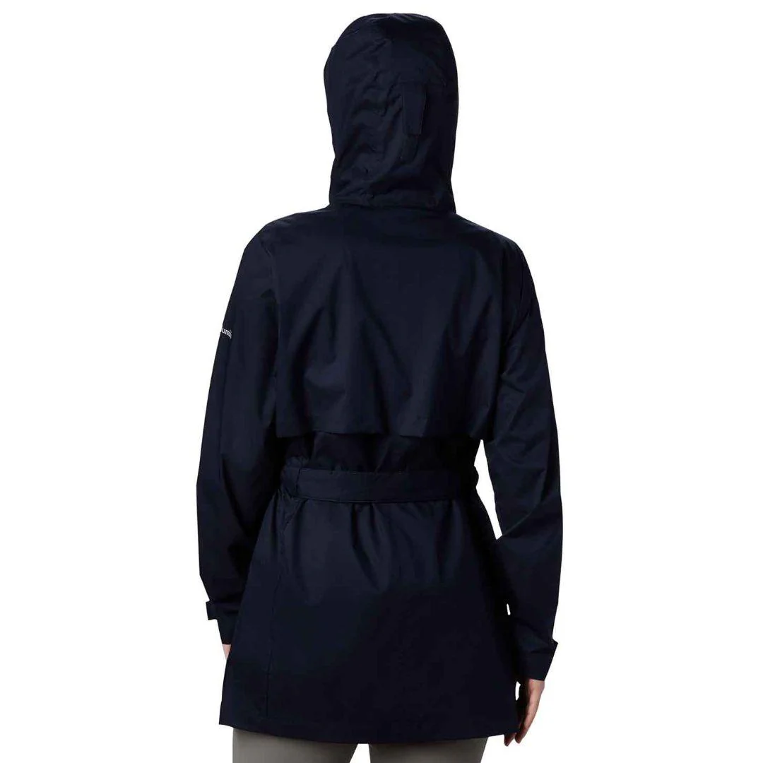 Columbia Women Navy Blue Pardon My Trench Rain Jacket - Image 5