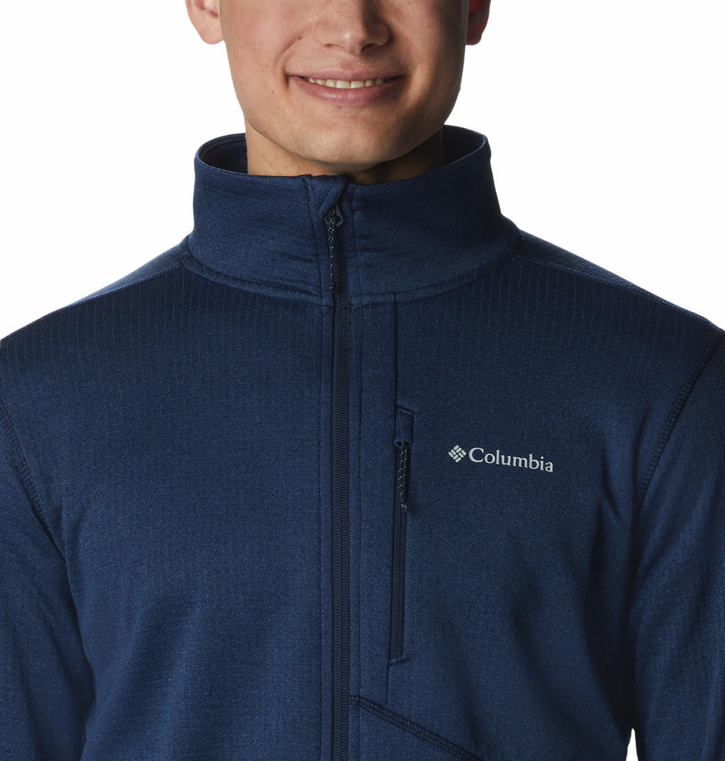 Columbia Men Blue Park View Fleece Full Zip - Image 6