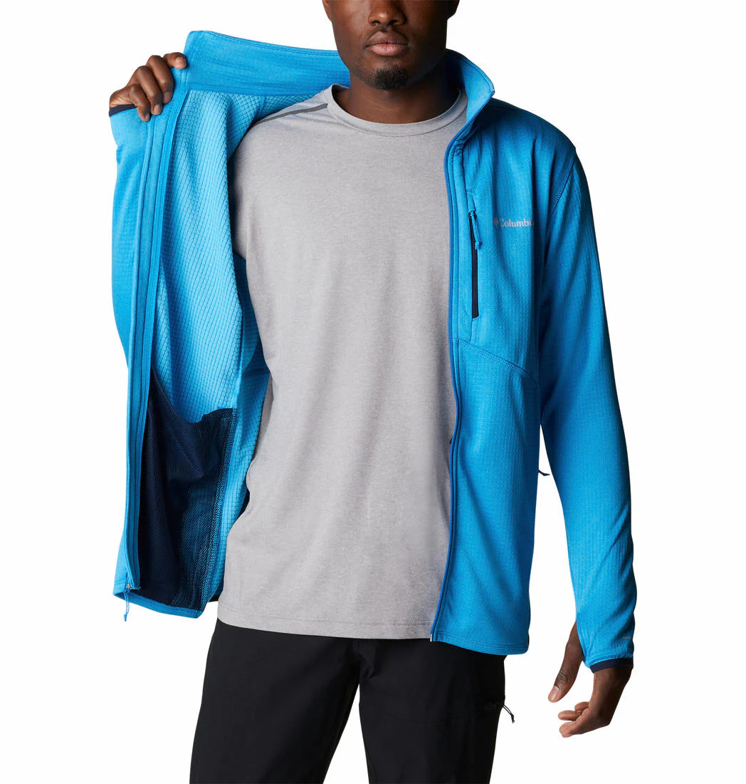 Columbia Men Blue Park View Fleece Full Zip - Image 4