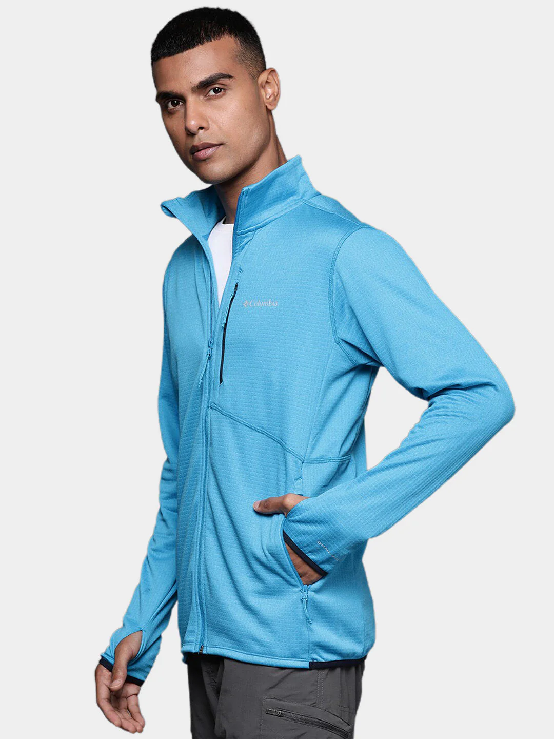 Columbia Men Blue Park View Fleece Full Zip - Image 9