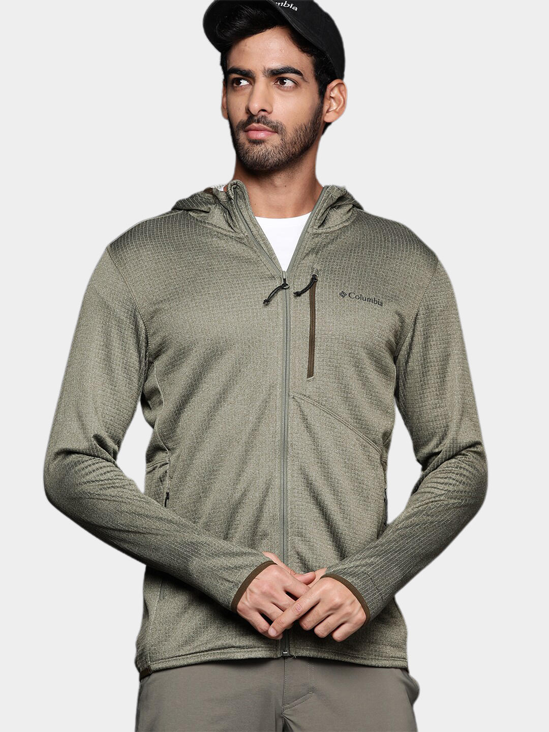 Columbia Men Green Park View Fleece Full Zip Hoodie - Image 10