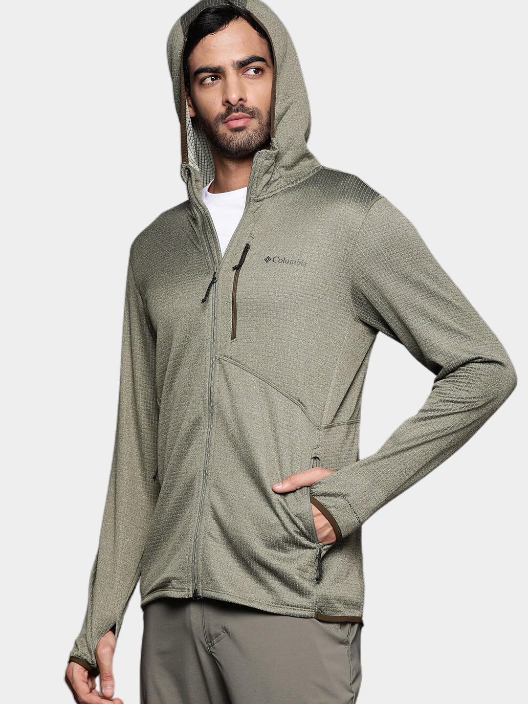 Columbia Men Green Park View Fleece Full Zip Hoodie - Image 12