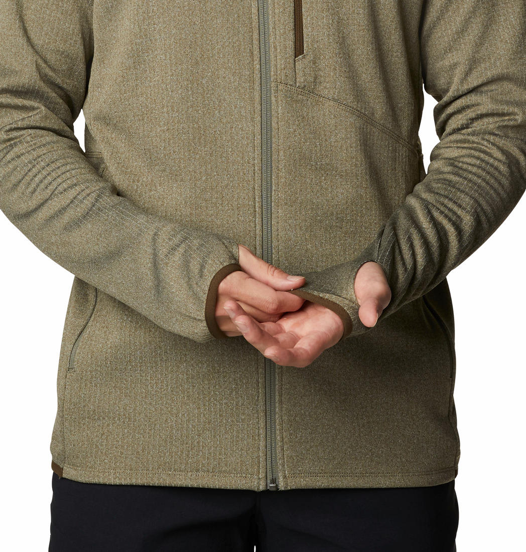 Columbia Men Green Park View Fleece Full Zip Hoodie - Image 5