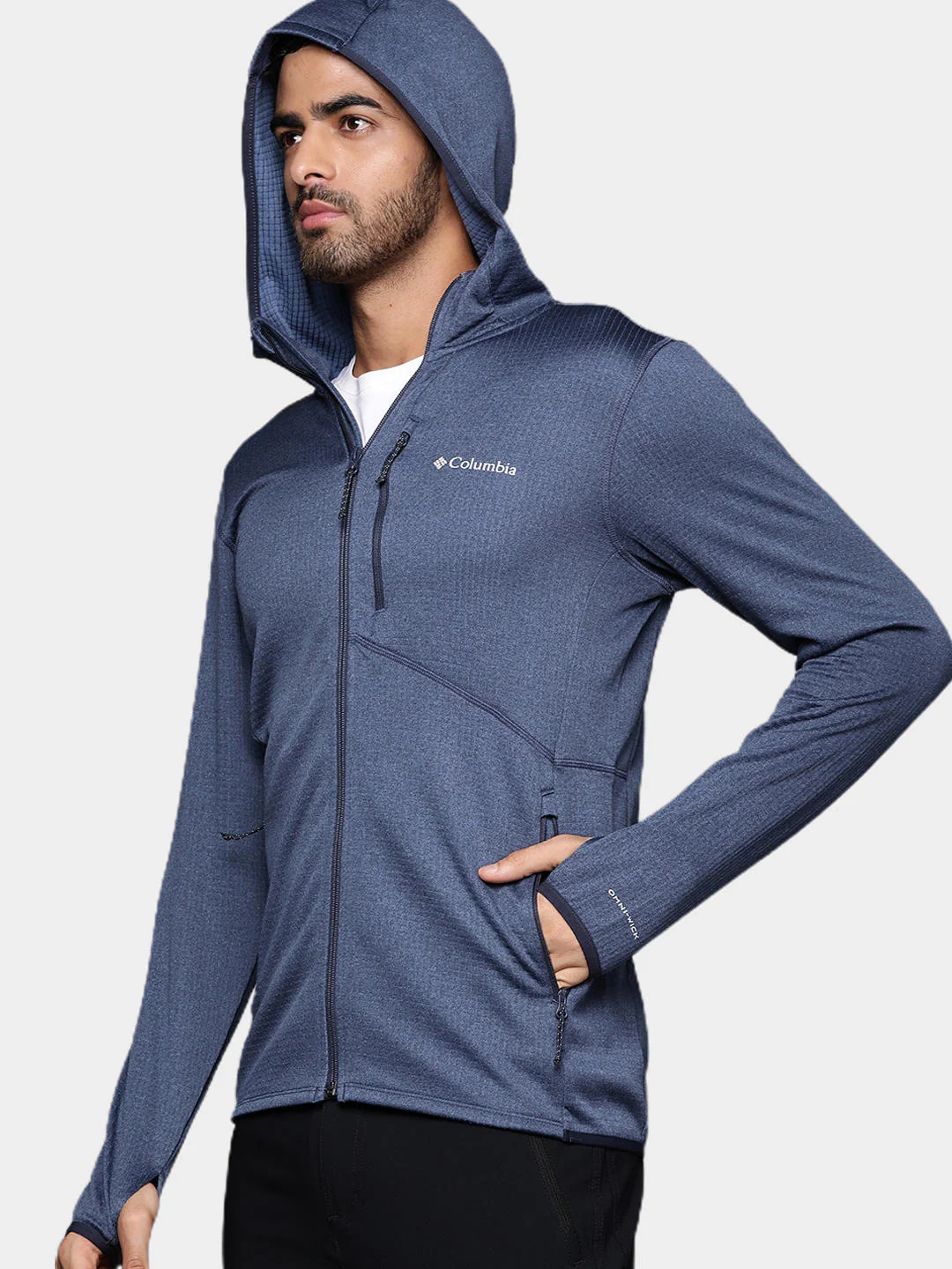 Columbia Men Blue Park View Fleece Full Zip Hoodie - Image 13