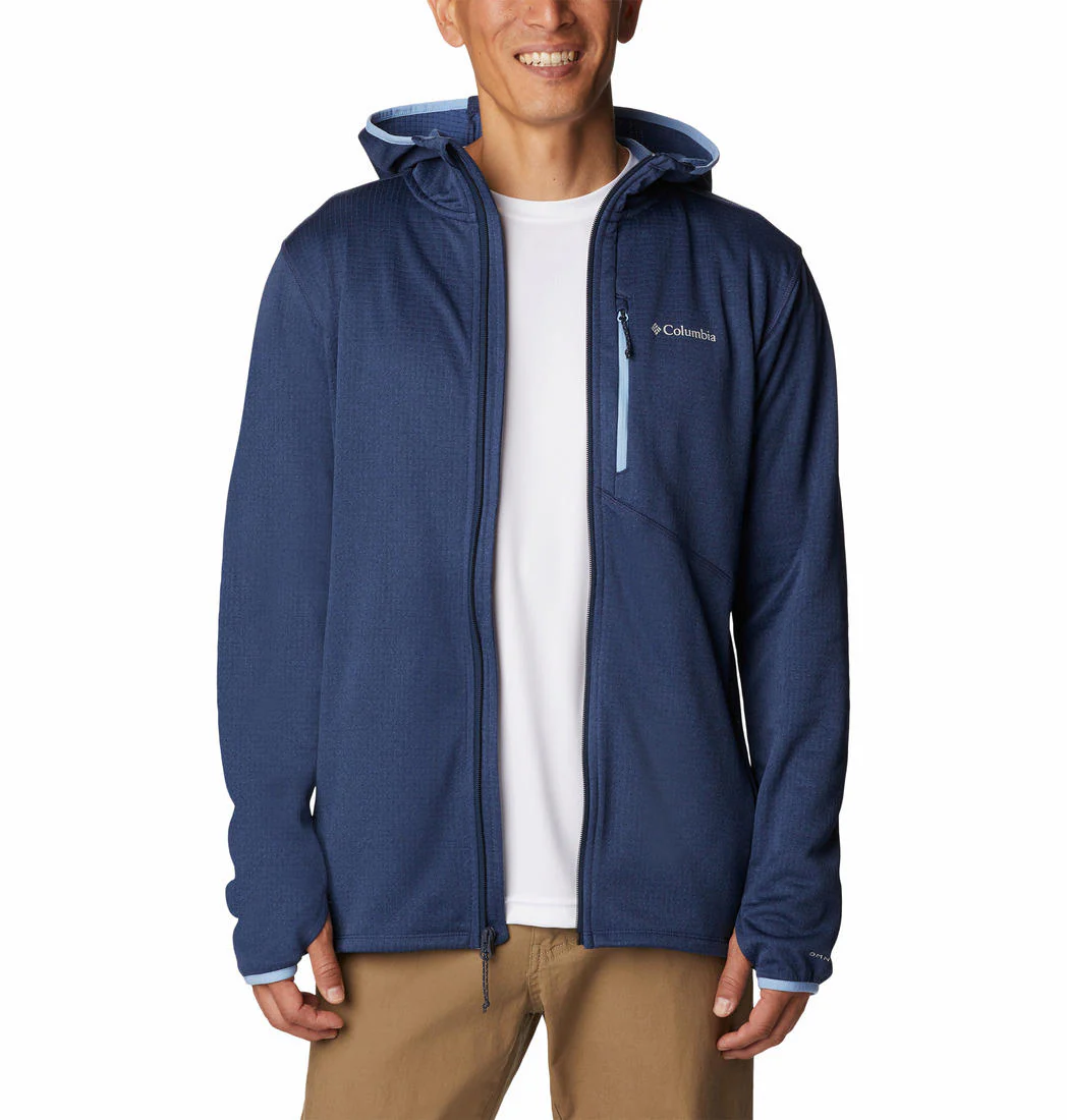 Columbia Men Blue Park View Fleece Full Zip Hoodie - Image 2