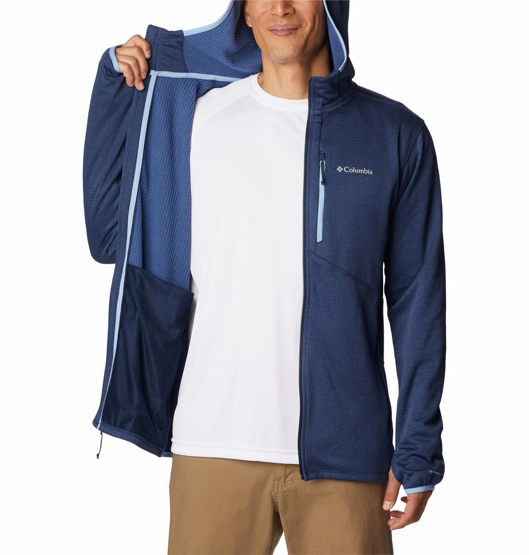 Columbia Men Blue Park View Fleece Full Zip Hoodie - Image 5