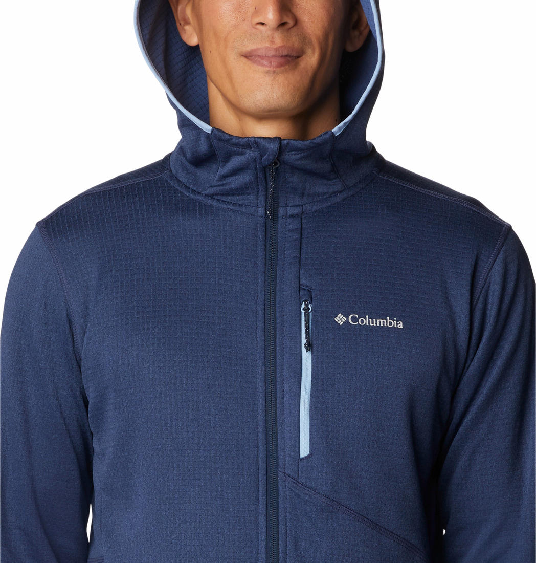 Columbia Men Blue Park View Fleece Full Zip Hoodie - Image 6