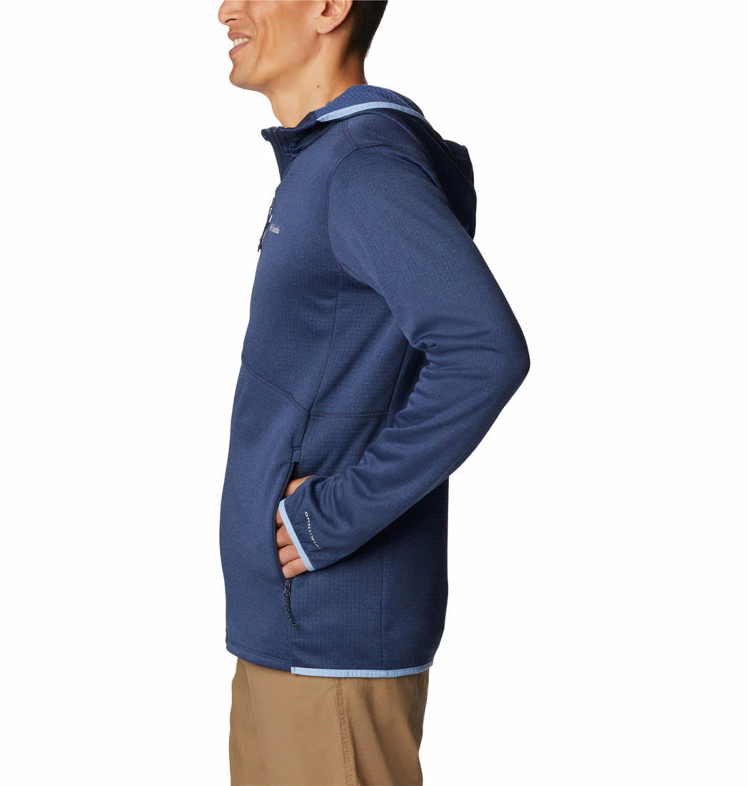 Columbia Men Blue Park View Fleece Full Zip Hoodie - Image 7