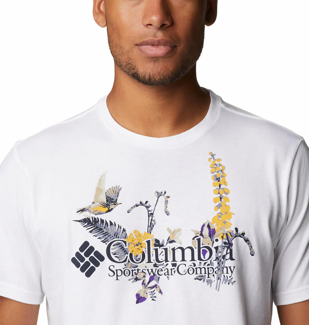 Columbia Men White Path Lake Graphic Tee II - Image 2