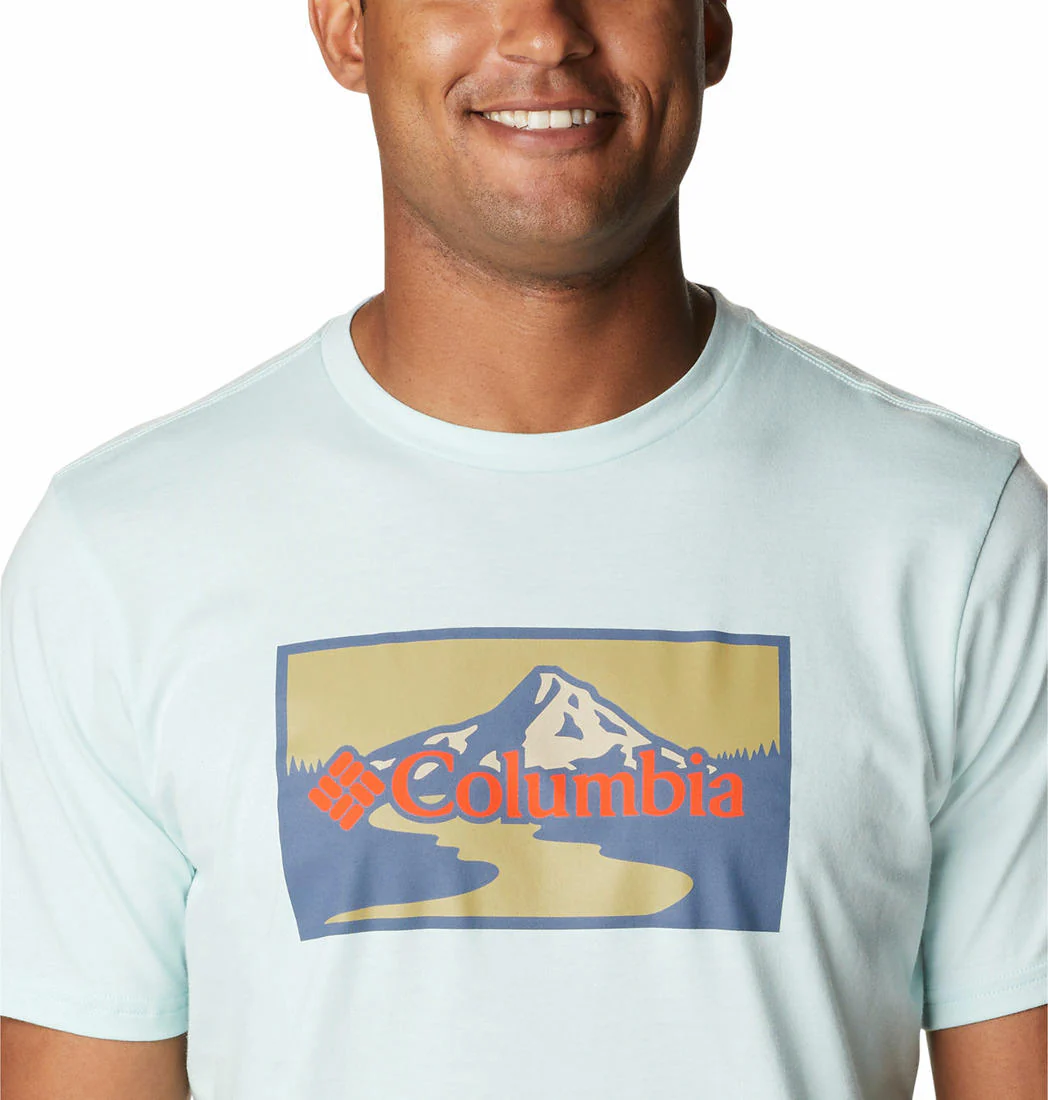 Columbia Men Green Path Lake Graphic Tee II - Image 2