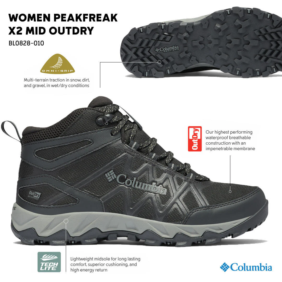 Columbia Women Black PEAKFREAK X2 MID OUTDRY - Image 2