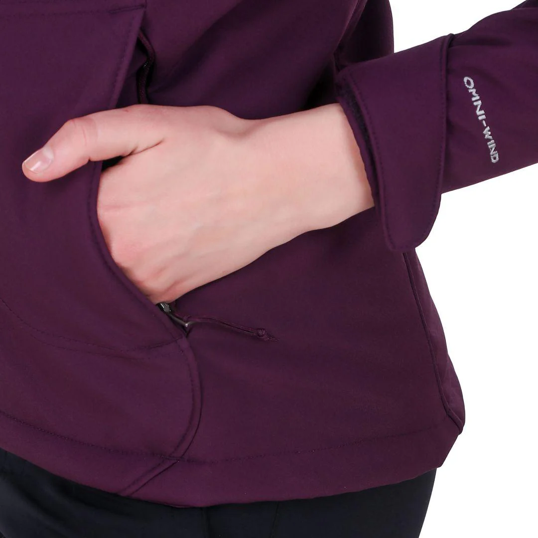 Columbia Women Maroon Phurtec II Softshell - Image 2