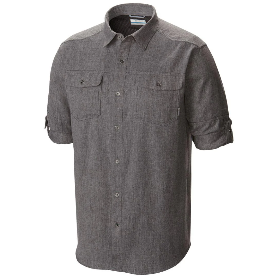 Columbia Men Black Pilsner Lodge Long Sleeve Shirt (Sun Protection) - Image 2