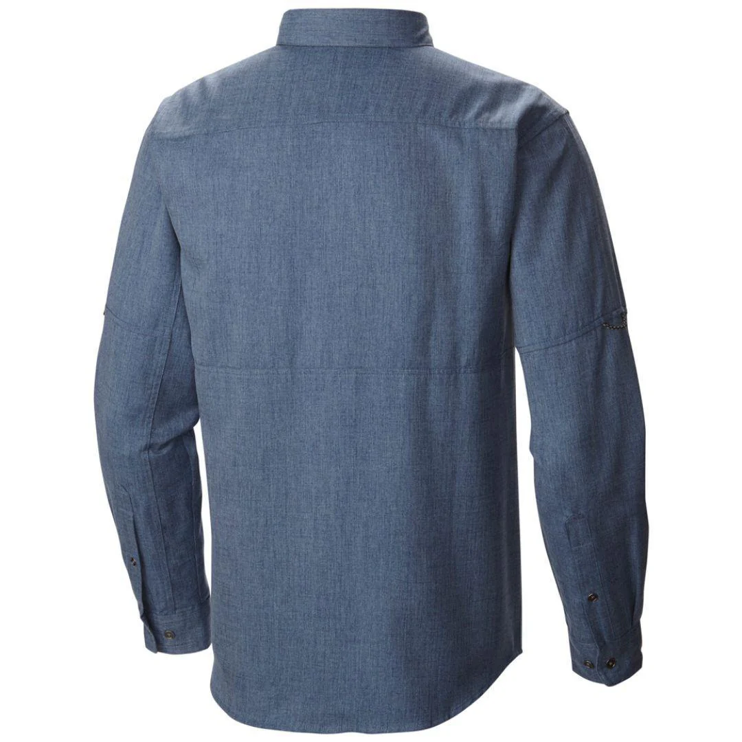 Columbia Men Blue Pilsner Lodge Long Sleeve Shirt (Sun Protection) - Image 4