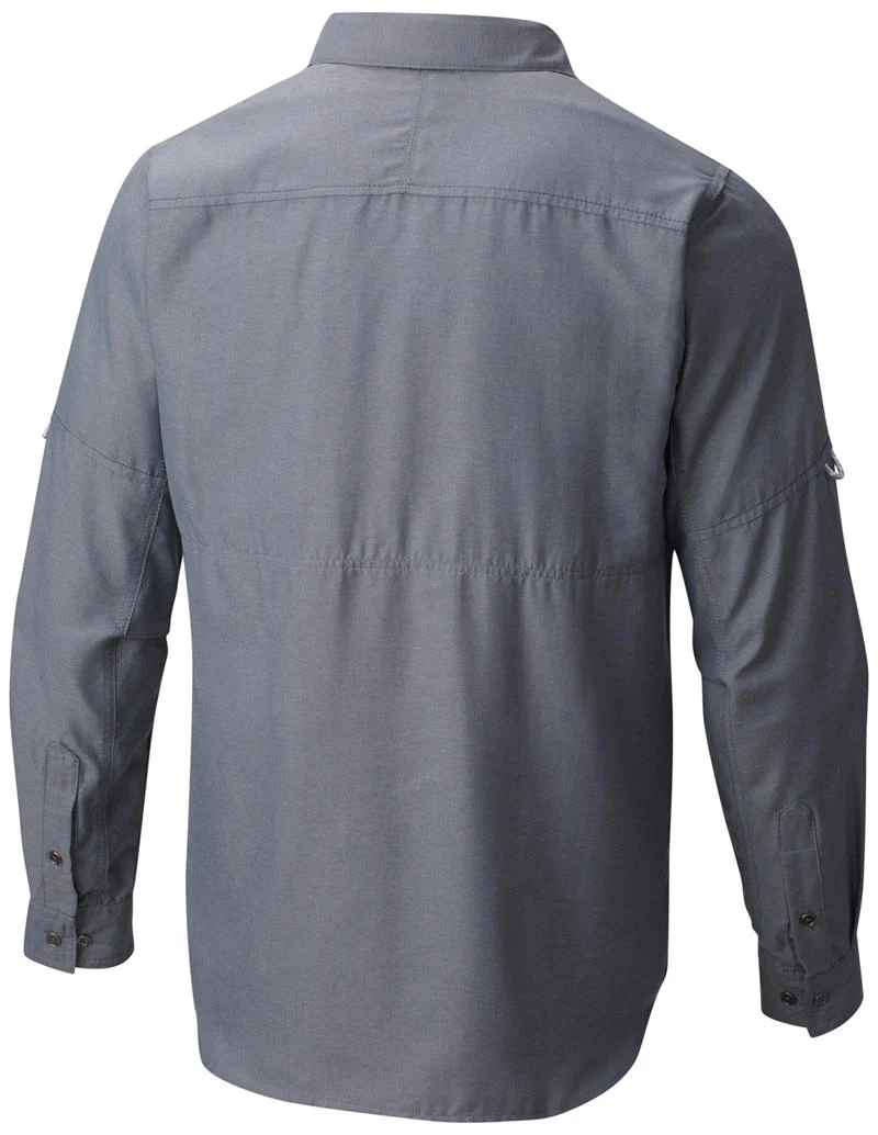 Columbia Men Grey Pilsner Peak II Long Sleeve Shirt (Sun Protection) - Image 4