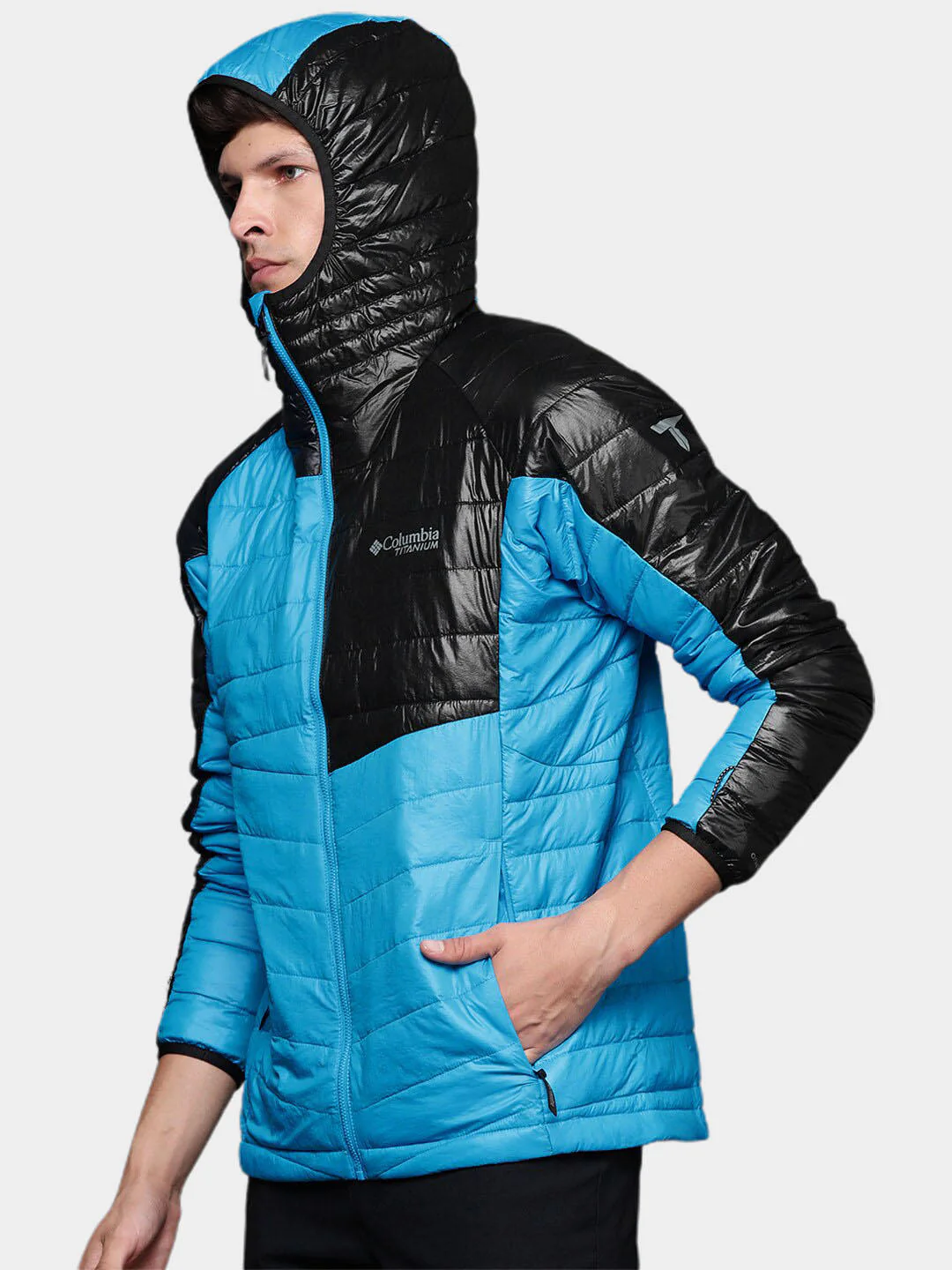 Columbia Men Blue Platinum Peak Hooded Jacket - Image 10