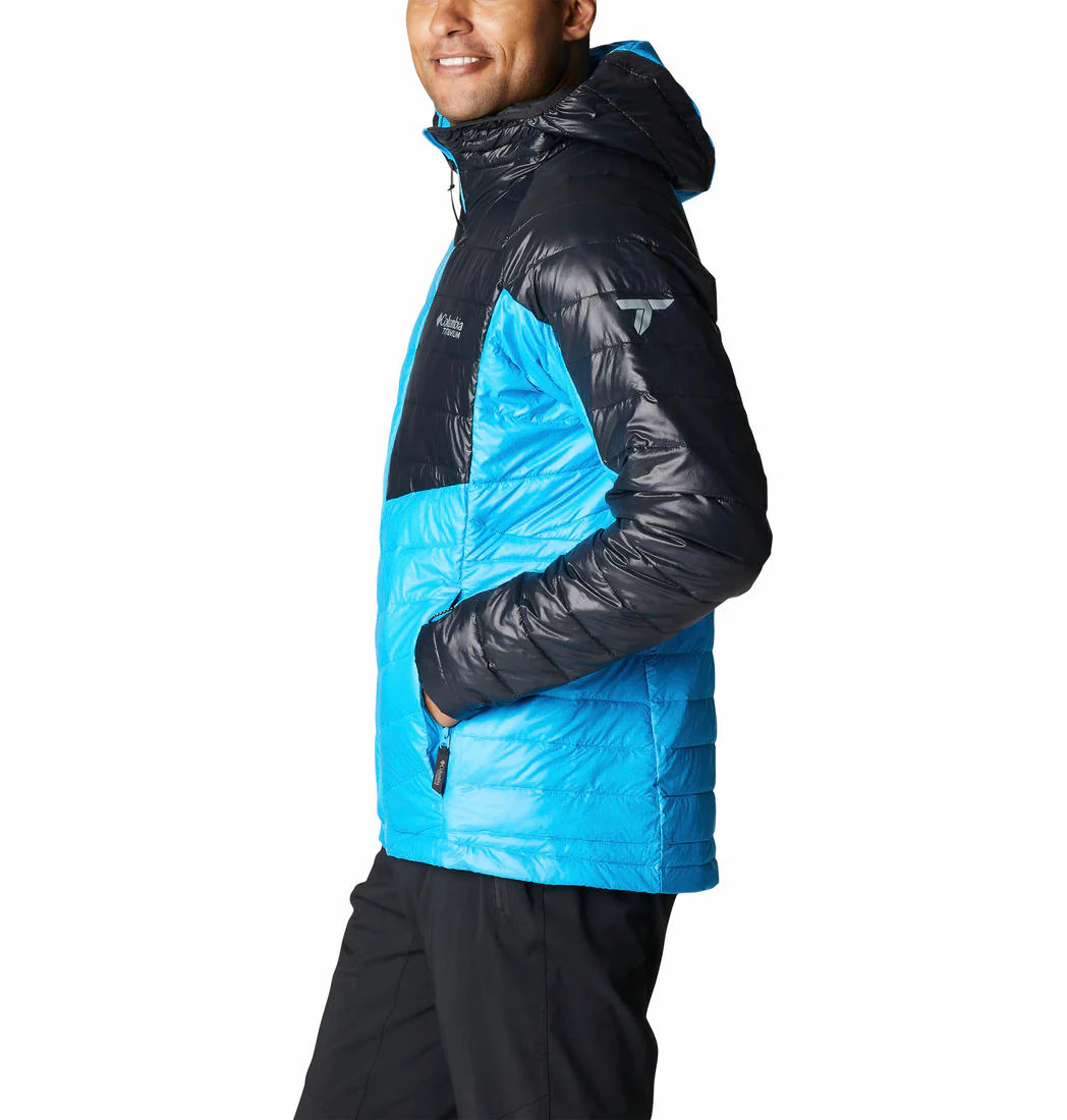 Columbia Men Blue Platinum Peak Hooded Jacket - Image 2