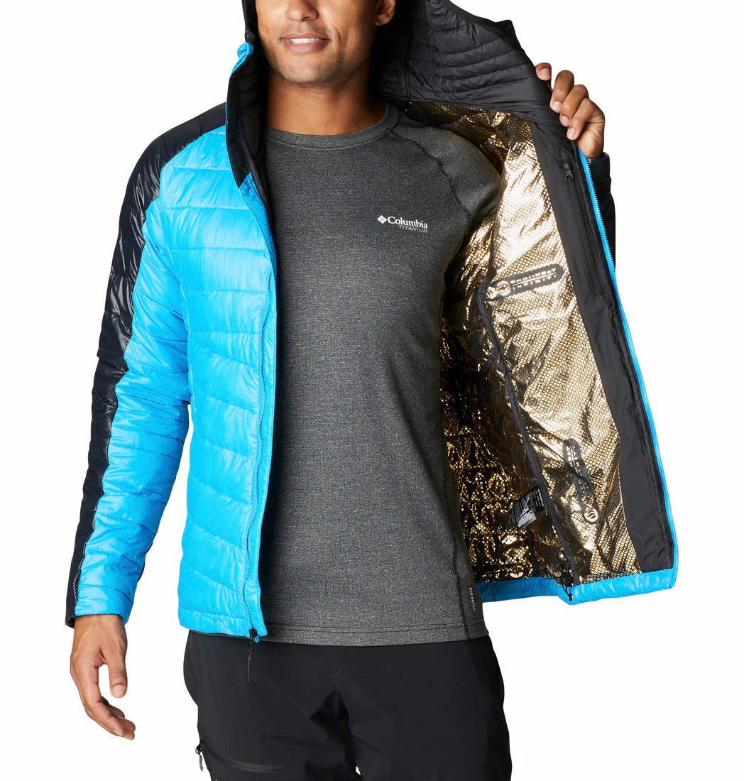 Columbia Men Blue Platinum Peak Hooded Jacket - Image 3