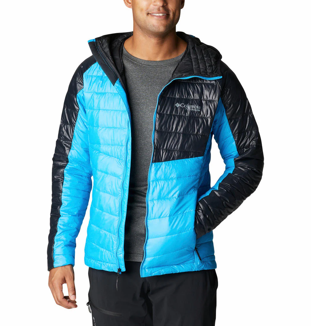 Columbia Men Blue Platinum Peak Hooded Jacket - Image 5