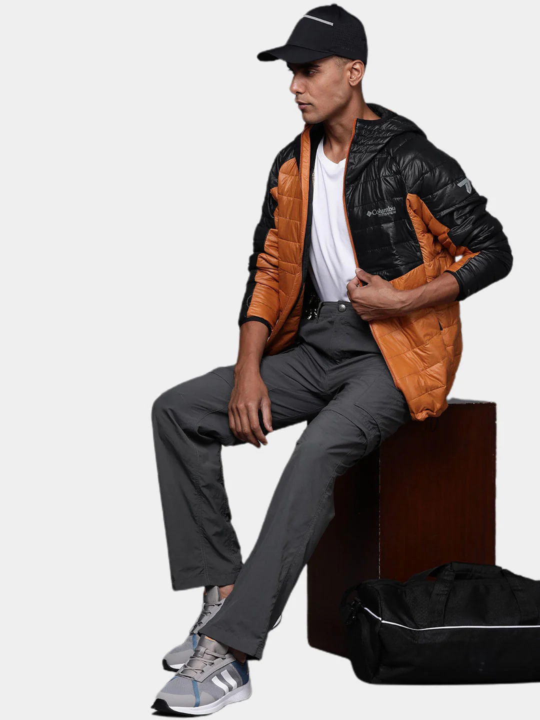 Columbia Men Orange Platinum Peak Hooded Jacket - Image 11
