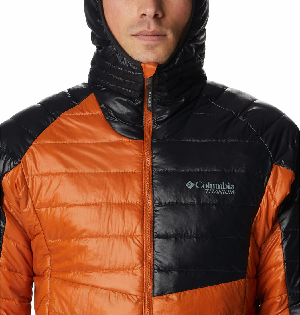 Columbia Men Orange Platinum Peak Hooded Jacket - Image 2