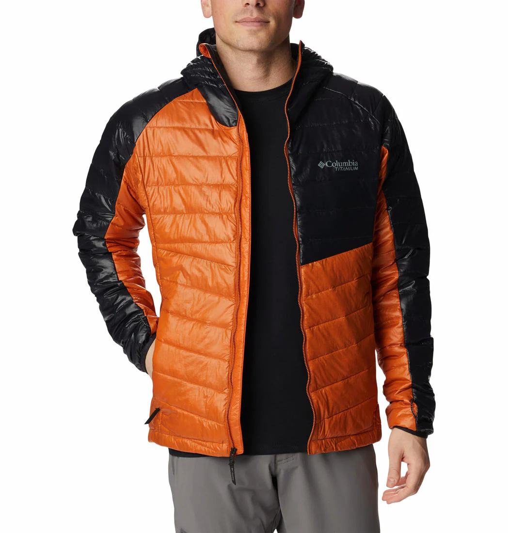 Columbia Men Orange Platinum Peak Hooded Jacket - Image 5