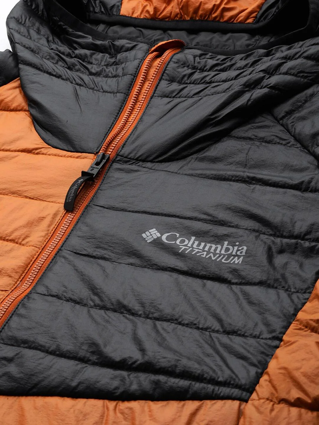 Columbia Men Orange Platinum Peak Hooded Jacket - Image 6