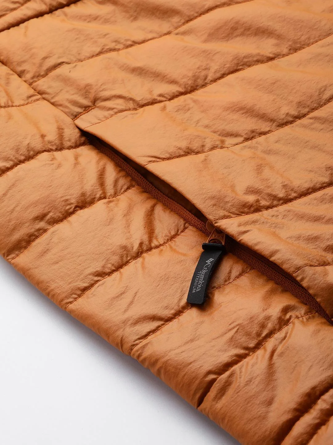 Columbia Men Orange Platinum Peak Hooded Jacket - Image 7