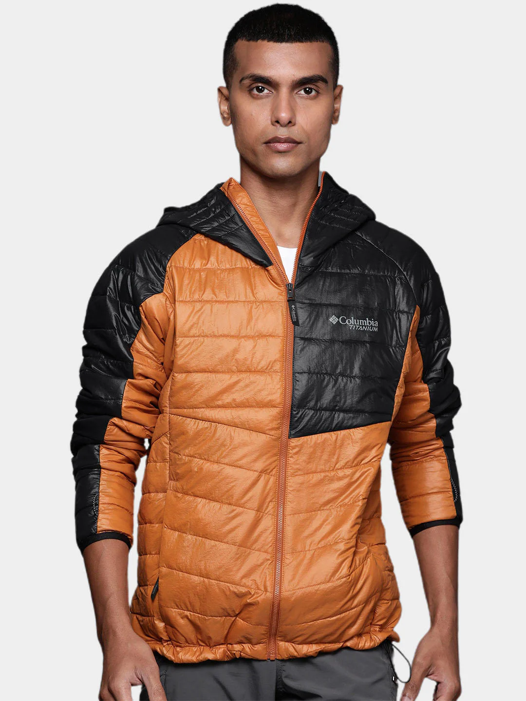 Columbia Men Orange Platinum Peak Hooded Jacket - Image 9