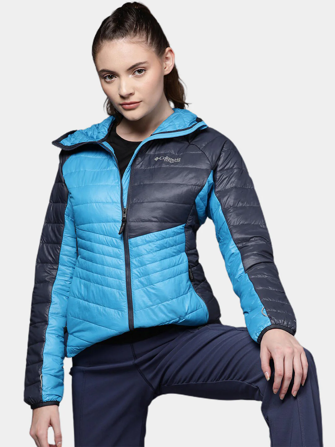 Columbia Women Blue Platinum Peak Hooded Jacket - Image 10