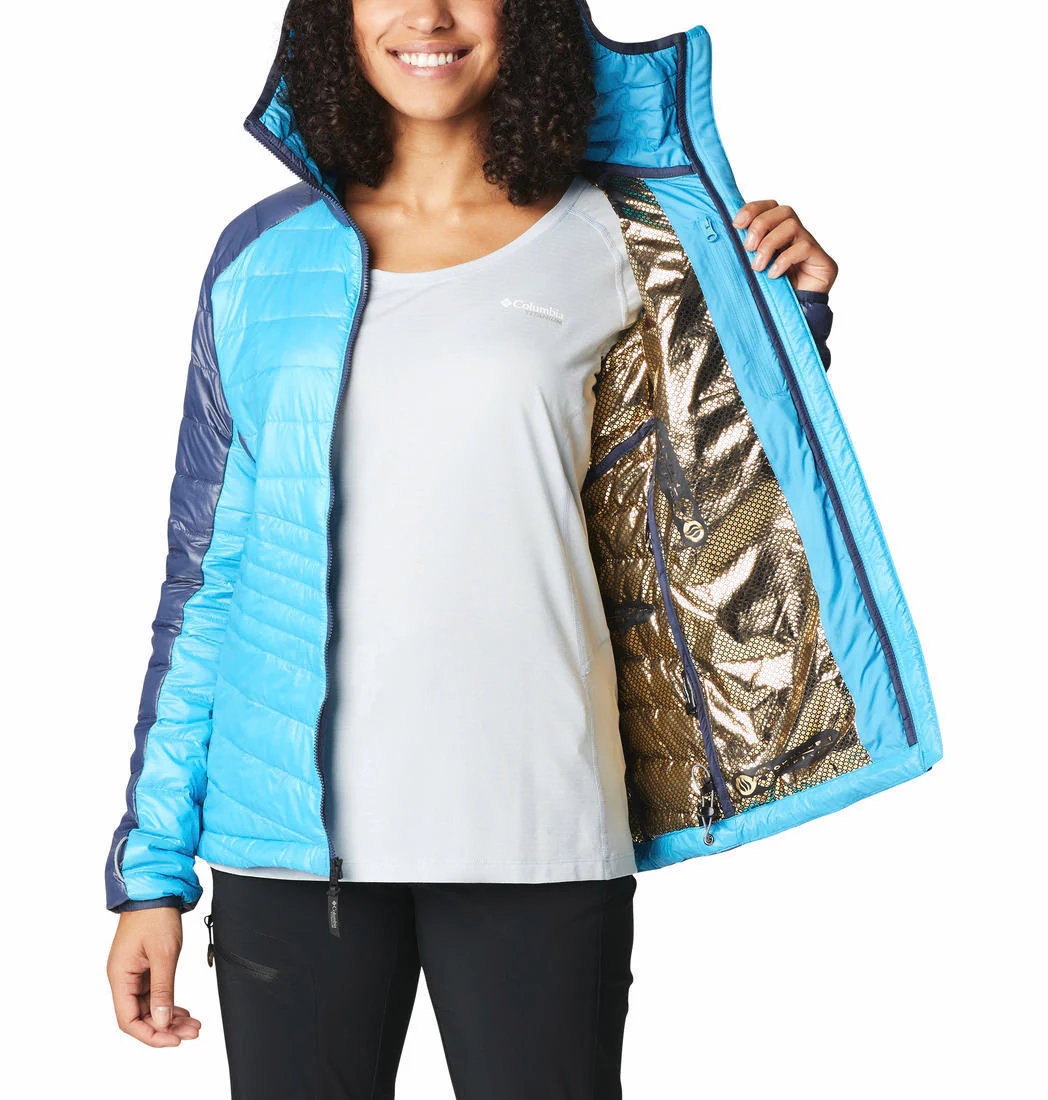 Columbia Women Blue Platinum Peak Hooded Jacket - Image 3