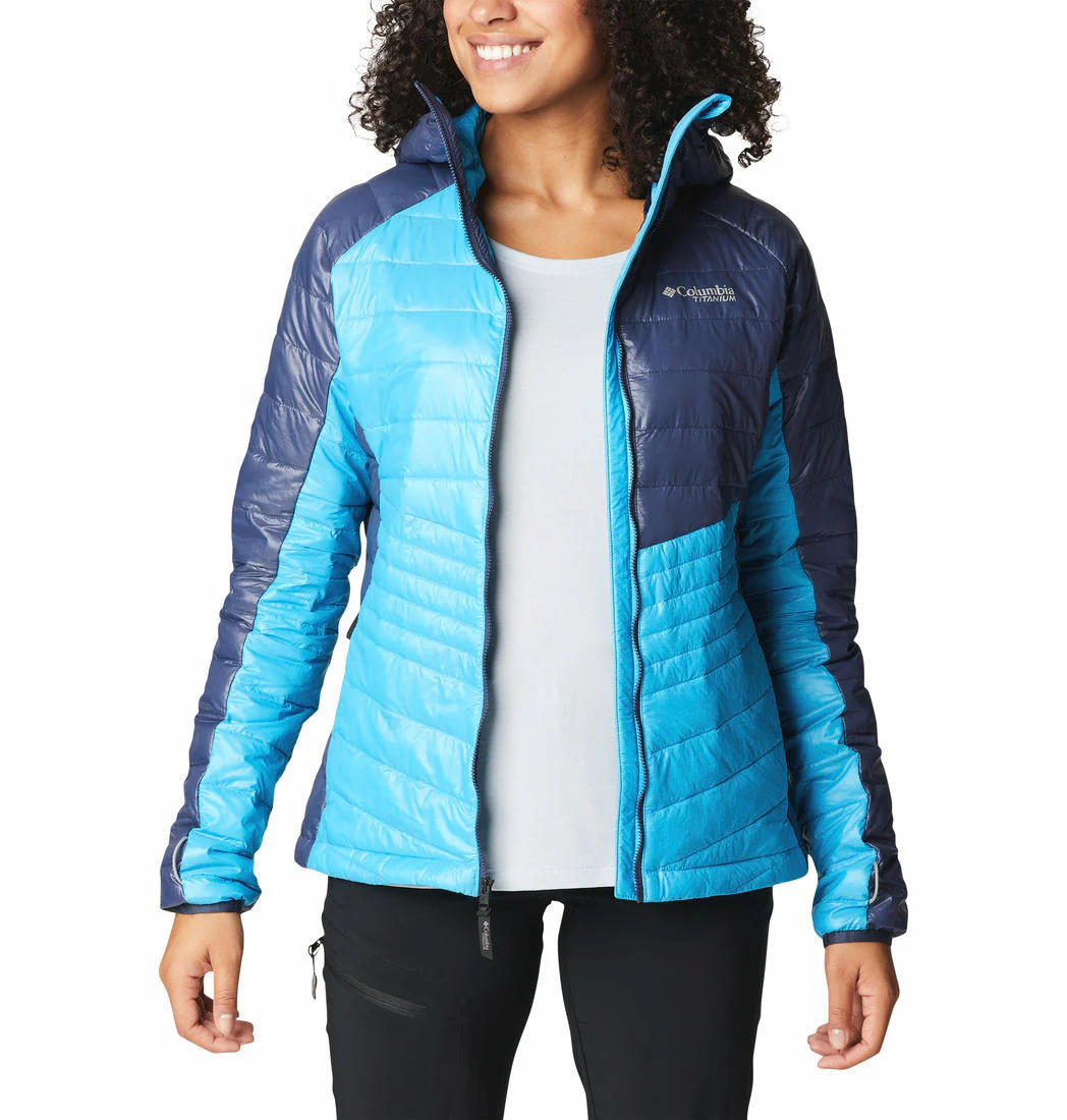 Columbia Women Blue Platinum Peak Hooded Jacket - Image 6