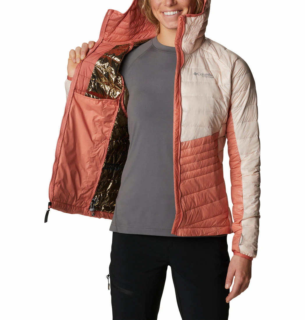 Columbia Women Red Platinum Peak Hooded Jacket - Image 2