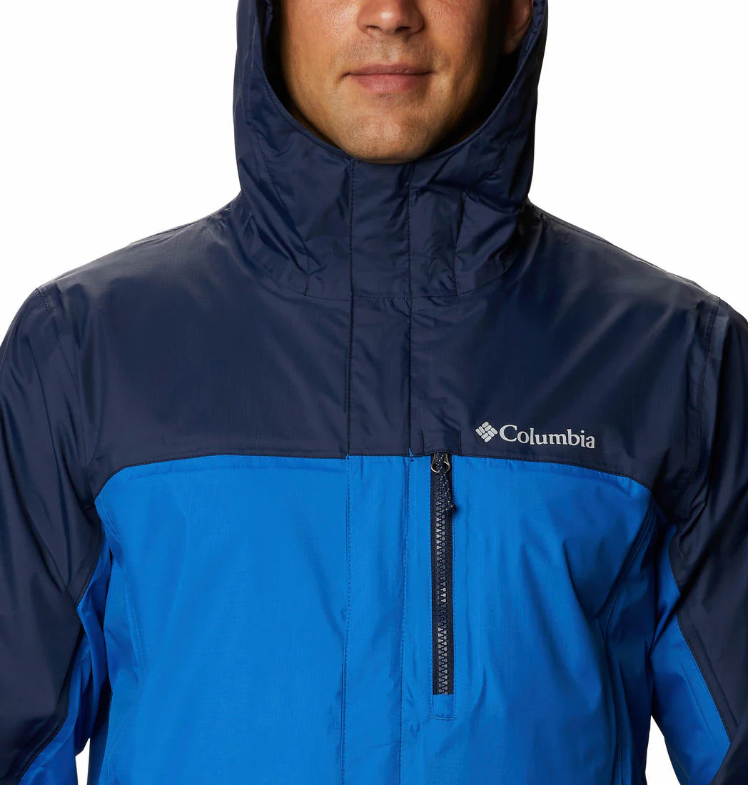 Columbia Men Blue Pouring Adventure II Jacket Waterproof - Image 2