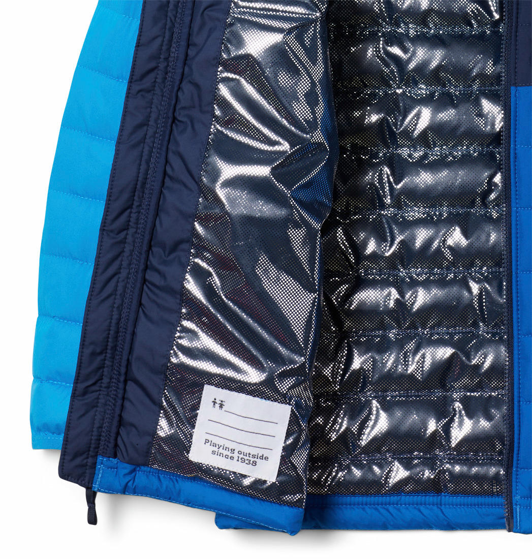 Columbia Kids Boys Blue Powder Lite Boys Hooded Jacket - Image 4