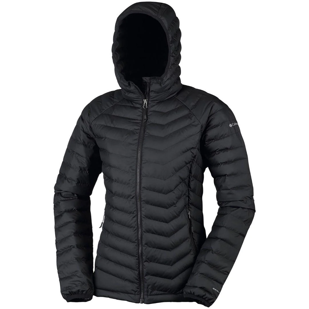 Columbia Women Black Powder Lite Hooded Jacket - Image 2