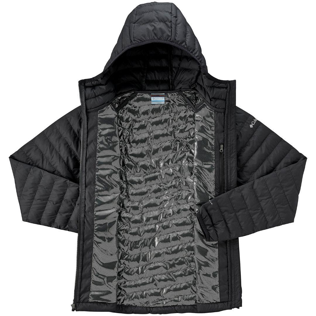 Columbia Women Black Powder Lite Hooded Jacket - Image 4