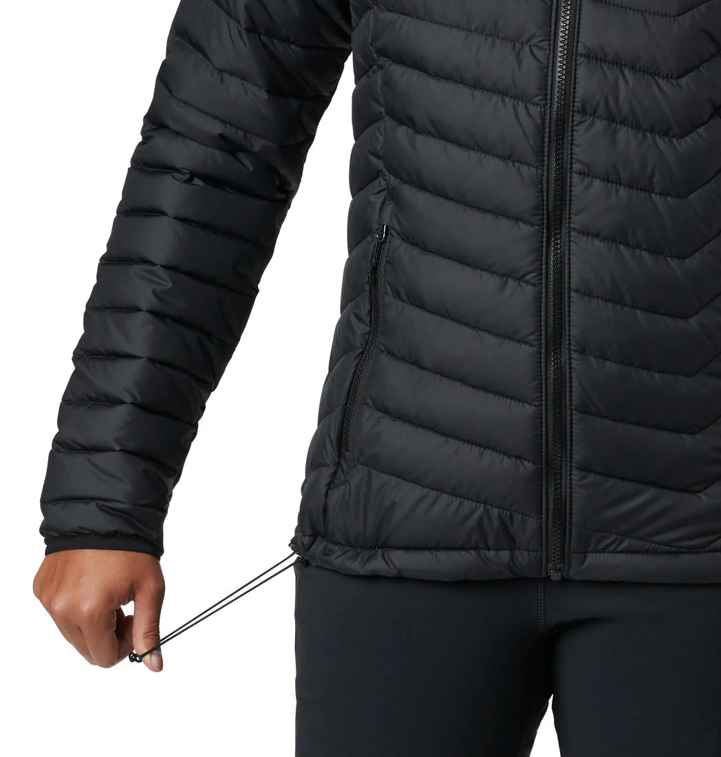 Columbia Women Black Powder Lite Hooded Jacket - Image 3