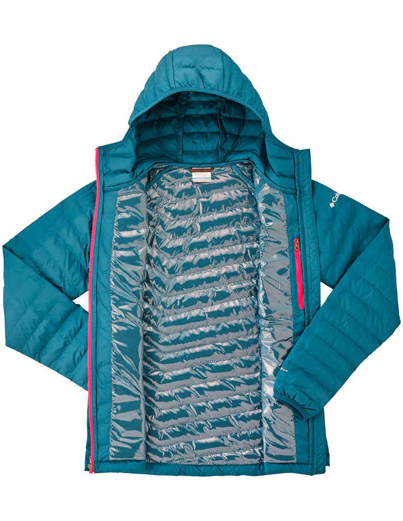 Columbia Women Blue Powder Lite Hooded Jacket - Image 4
