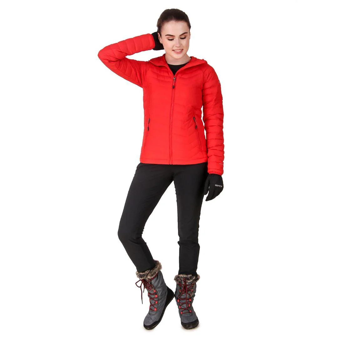 Columbia Women Red Powder Lite Hooded Jacket - Image 5